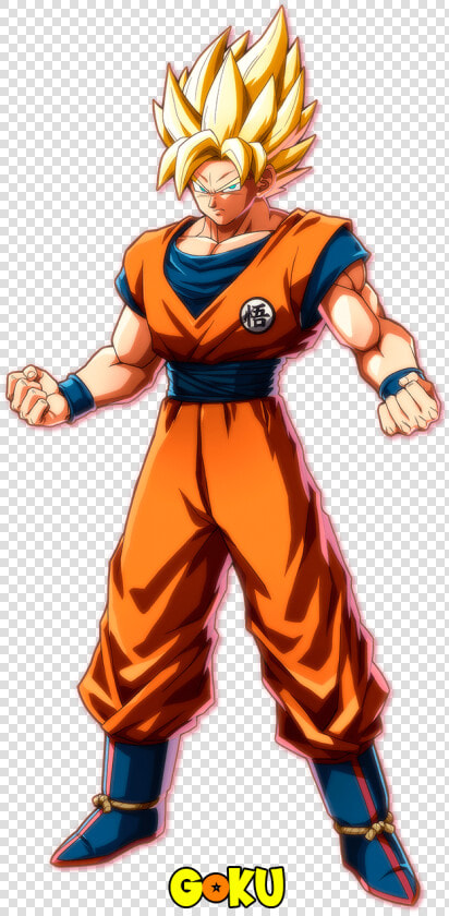 Transparent Personajes Png   Dragon Ball Fighterz Goku Ssj  Png DownloadTransparent PNG