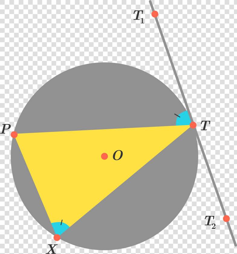 Alternate Angle Circle Theorem  HD Png DownloadTransparent PNG