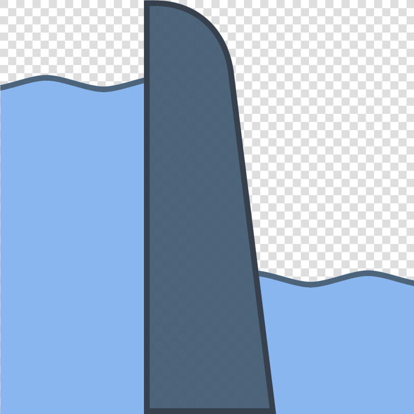 This Is An Image Of Two Sets Of Wavy Lines With A Dam  HD Png DownloadTransparent PNG