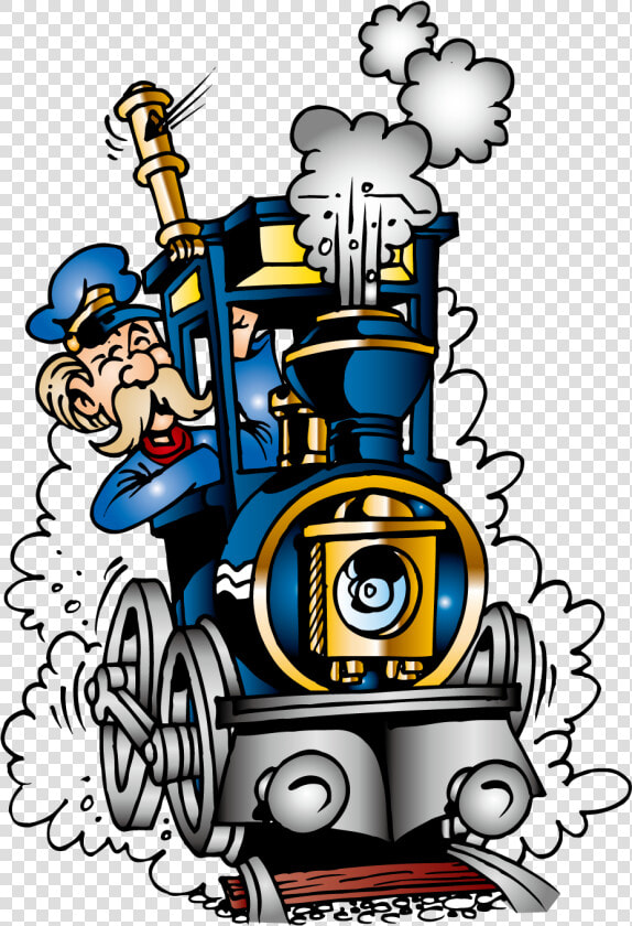 Train Railroad Engineer Steam Locomotive Clip Art  HD Png DownloadTransparent PNG