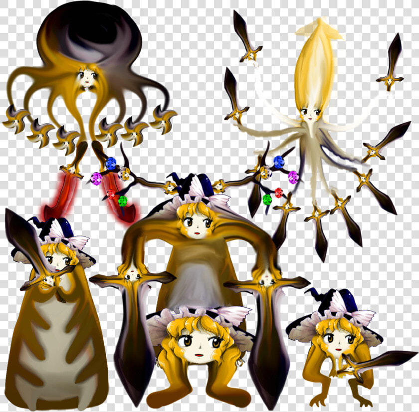 Crowd Of Marisa   Illustration  HD Png DownloadTransparent PNG