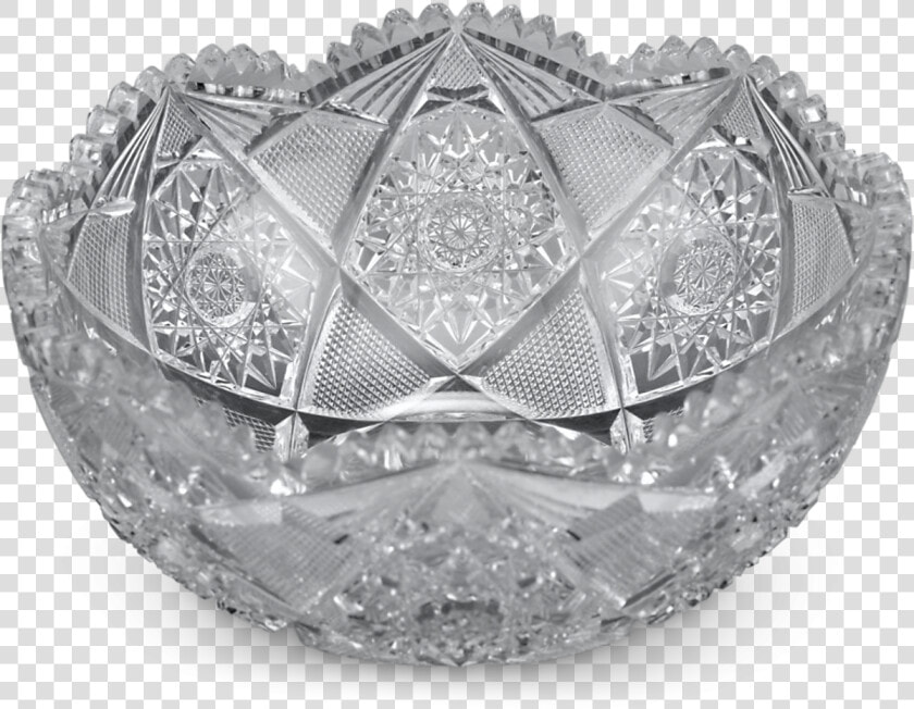 American Brilliant Period Cut Glass Bowl   Tiara  HD Png DownloadTransparent PNG