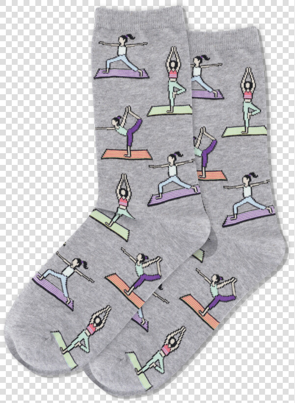 Women S Yoga Crew Socks Class Slick Lazy Image Js   Sock  HD Png DownloadTransparent PNG