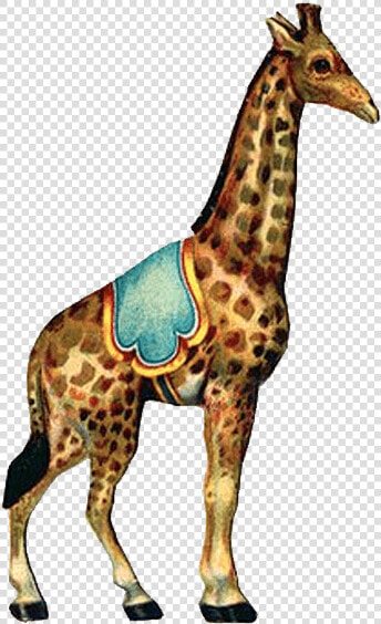 Circus Vintage Giraffe   Vintage Circus Circus Animals  HD Png DownloadTransparent PNG