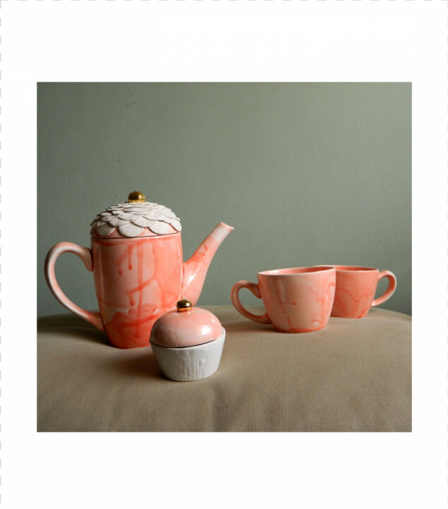 Delicate Flower Teapot And Tea Cups Set   Ceramic  HD Png DownloadTransparent PNG