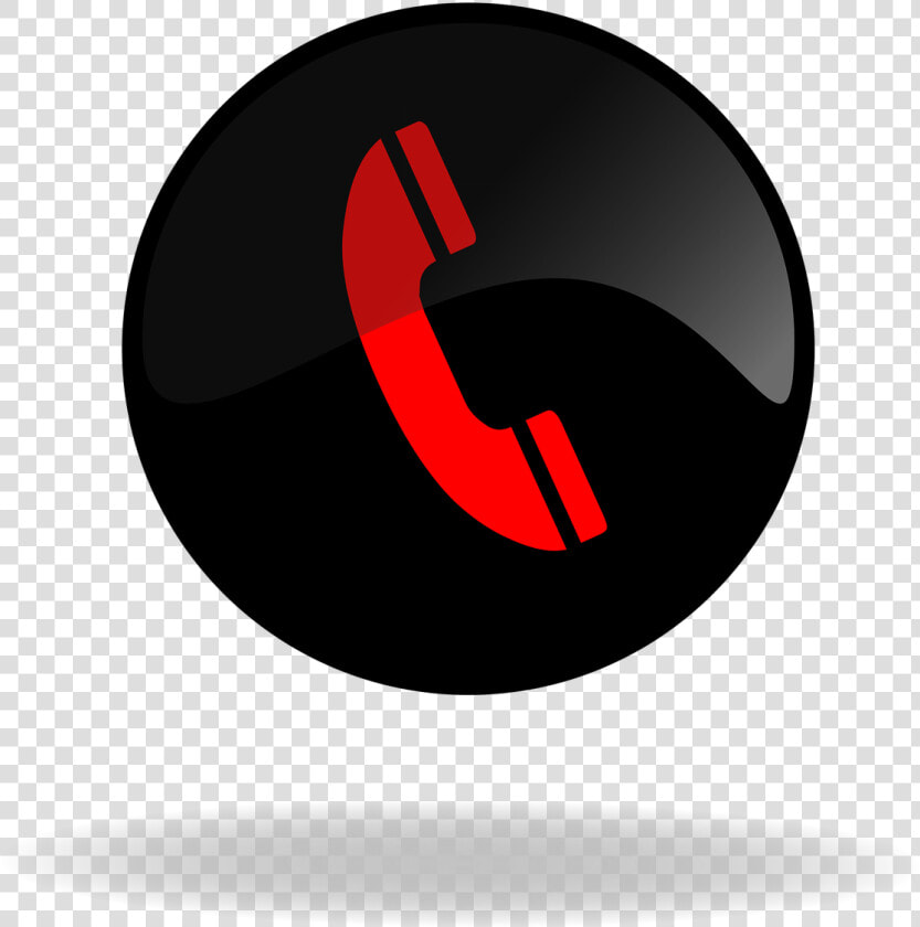 Call  Call Button Black And Red  Button  Web  Internet   Phone Icon Black And Red  HD Png DownloadTransparent PNG