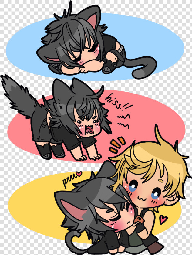 Noctis Lucis Caelum Black Kitty Cat Unlucky Kitten   Neko Promptis  HD Png DownloadTransparent PNG