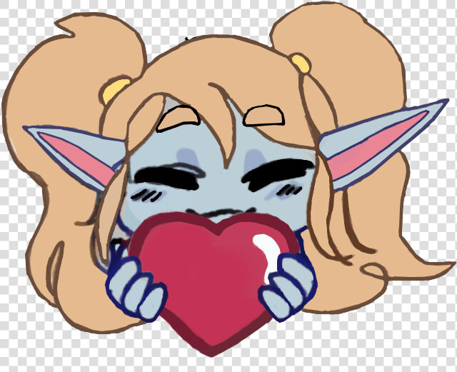 New  lt 3 Emote For The Poppy Mains Discord Drawn By  girlxpirate   Poppy Emotes Discord  HD Png DownloadTransparent PNG