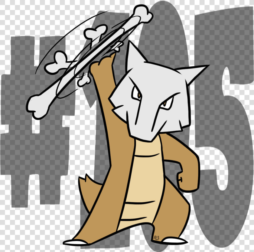 105 Marowak   Cartoon  HD Png DownloadTransparent PNG