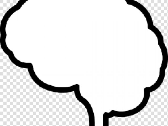 Brain Clipart Language   White Brain Silhouette  HD Png DownloadTransparent PNG