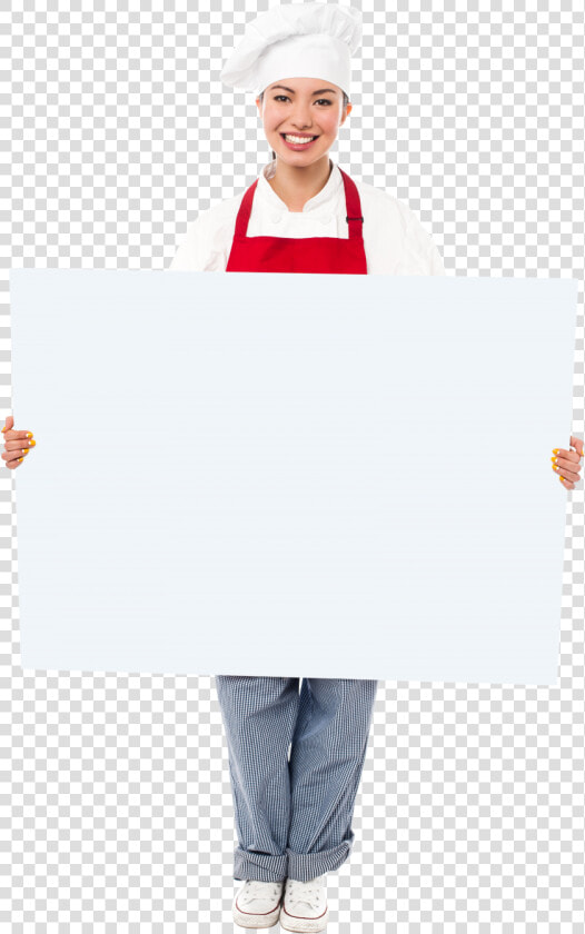 Chef Holding Banner Png Image   Chef Holding Banner Png  Transparent PngTransparent PNG