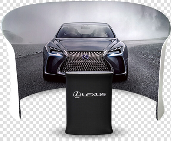 Semi Circular Display Stand Booth   Lexus Lf Fc Front  HD Png DownloadTransparent PNG