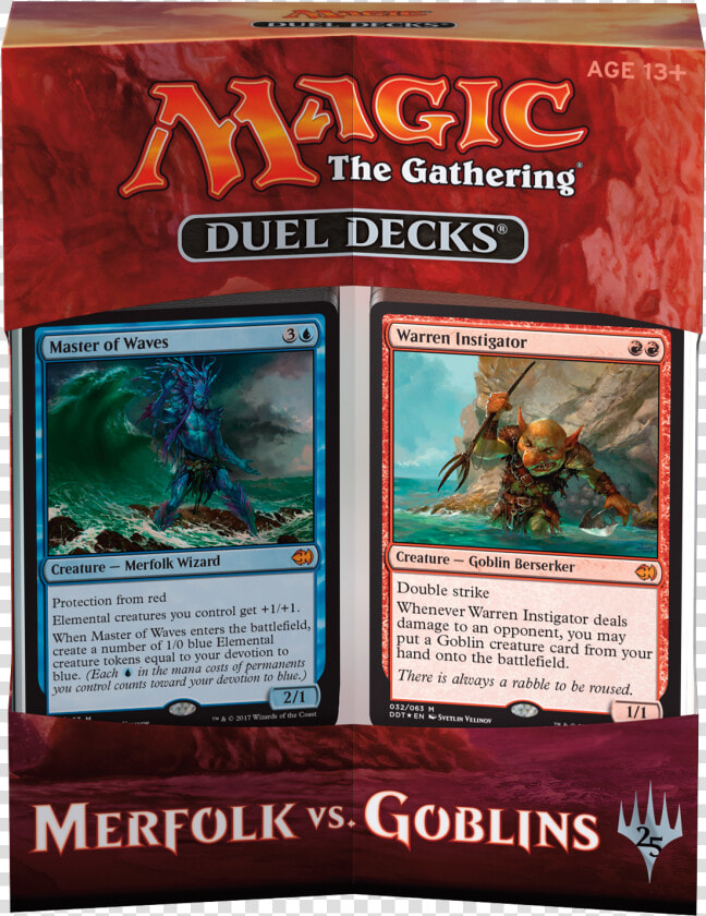 Mtg Duel Decks   Duel Decks Merfolk Vs Goblins  HD Png DownloadTransparent PNG