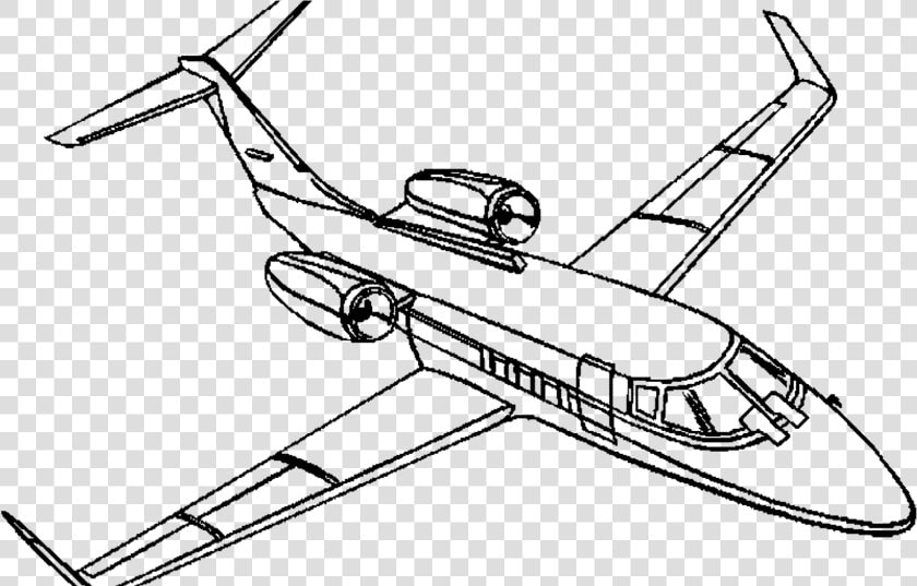 Airplanes Drawing Fighter Plane   Private Jet Coloring Pages  HD Png DownloadTransparent PNG