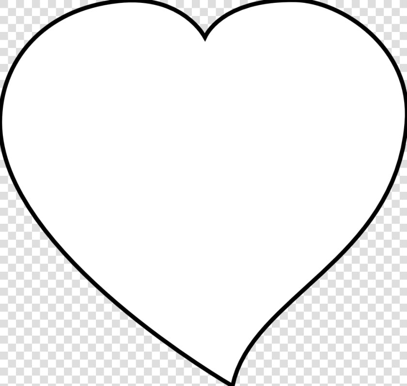 Two   Hearts   Clipart   Black   And   White   White Hollow Heart Png  Transparent PngTransparent PNG