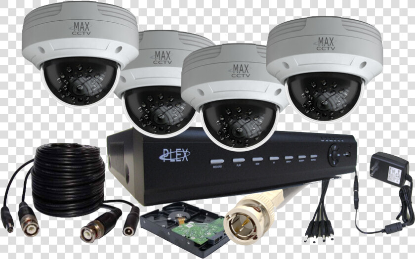 Max Plex4tkd1 4 Dome Camera Hd Tvi With Fixed Lens   Security Camera System Png  Transparent PngTransparent PNG