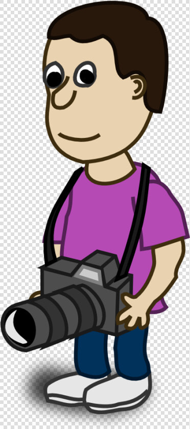 Photography Kid Photographer Clipart 2 Image   Cartoon Character With Camera  HD Png DownloadTransparent PNG