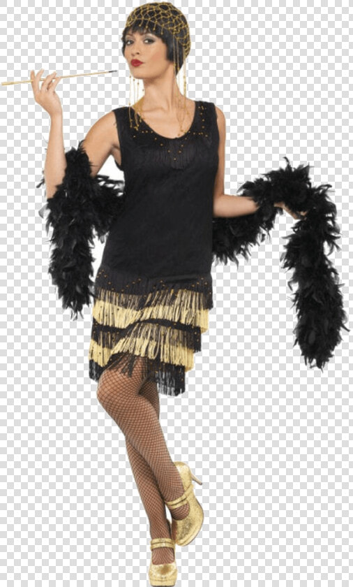 Fringe Flapper Dress   Flapper Costume  HD Png DownloadTransparent PNG