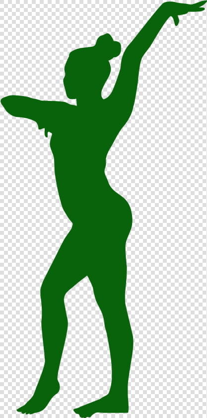 Gymnast Silhouette Standing  HD Png DownloadTransparent PNG