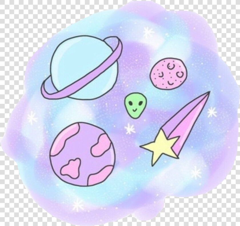 The Galaxy space   Imagenes De Planetas Kawaii  HD Png DownloadTransparent PNG