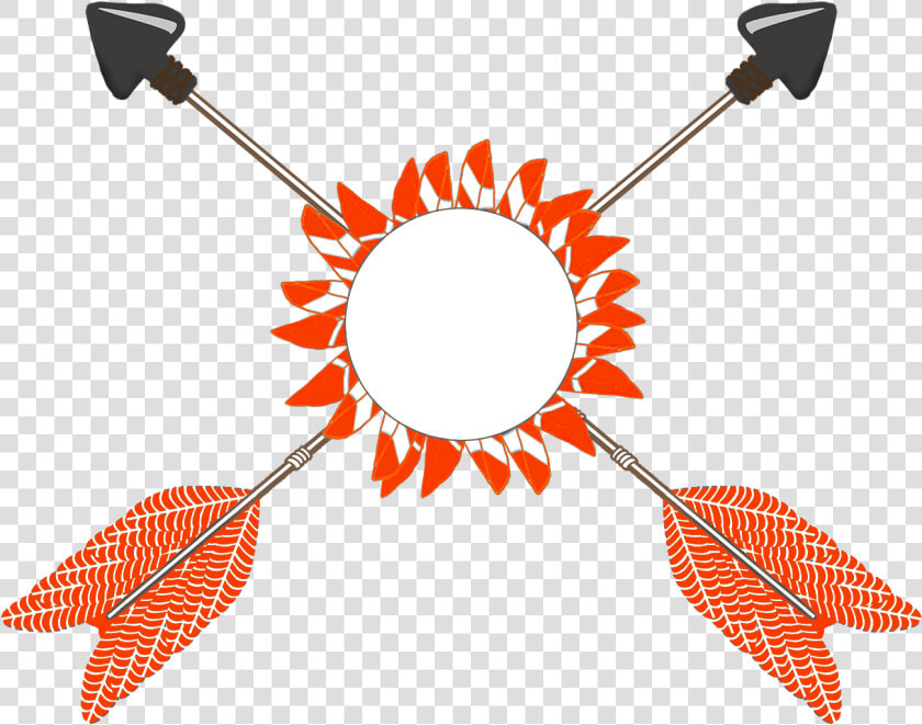 Tribal Arrow Clip Art   Tribal Arrow Feather Clipart  HD Png DownloadTransparent PNG