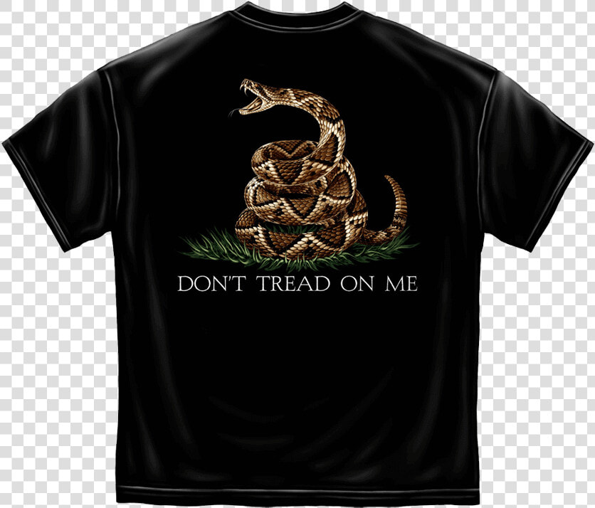 Dont Tread On Me Black T shirt   Gadsden Flag  HD Png DownloadTransparent PNG