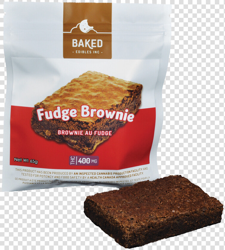 Chocolate Fudge Brownie   Baked Edibles Fudge Brownie  HD Png DownloadTransparent PNG