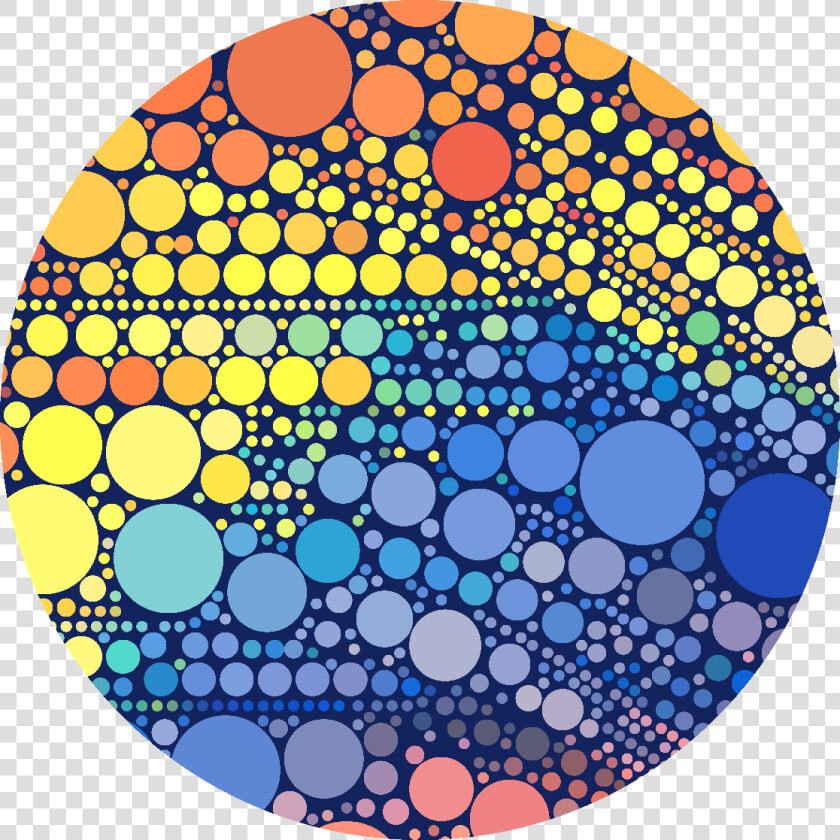 Orange  Yellow Blue Circles Pattern   Circle  HD Png DownloadTransparent PNG