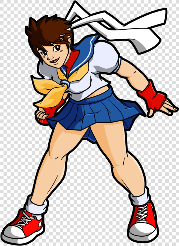 Transparent Street Fighter Sakura Png   Sakura Sfa2  Png DownloadTransparent PNG