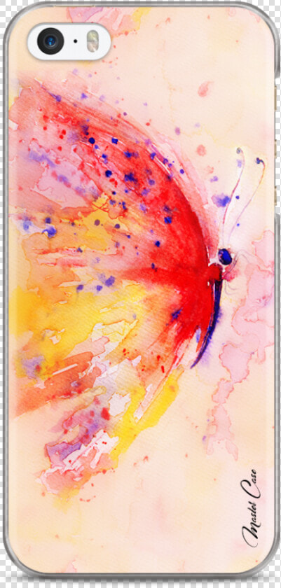 Coque Iphone 5c Lovely Watercolor Butterfly   Mobile Phone  HD Png DownloadTransparent PNG