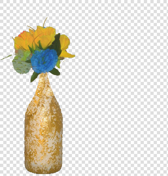 Mocha Antique Crackle Glass Vase   Bouquet  HD Png DownloadTransparent PNG