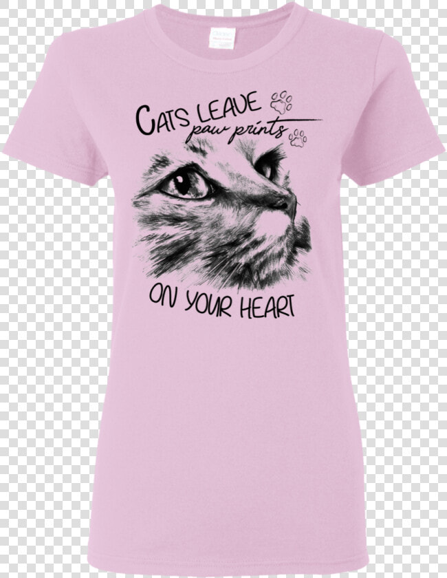 Cats Leave Paw Prints On Your Heart Cat T Shirt Class   Cat  HD Png DownloadTransparent PNG