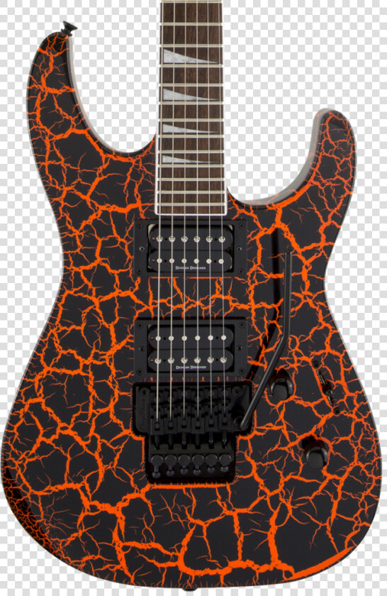 Jackson X Series Soloist Slx Crackle Laurel Fingerboard   Jackson X Series Soloist Orange Crackle  HD Png DownloadTransparent PNG