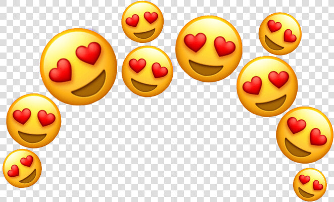  hearteyes  heart  emoji  crown  emojicrown  random   Heart Eyes Emoji Crown  HD Png DownloadTransparent PNG