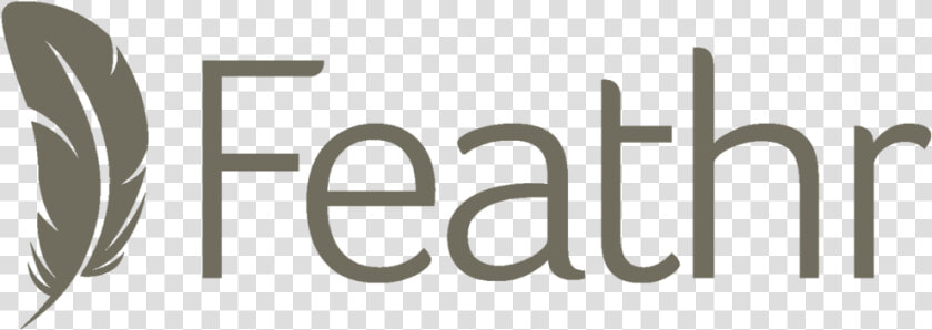 Feathr Logo Gray   Beige  HD Png DownloadTransparent PNG