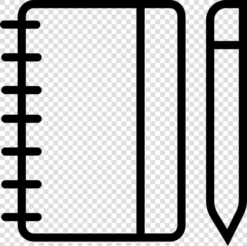 Notebook Svg Png Icon   Clipart Free Black And White Notebook Png  Transparent PngTransparent PNG