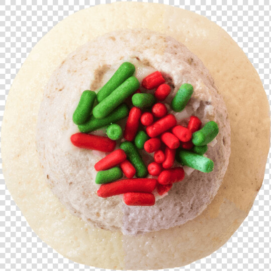 Christmas Cookies  amp  Milk Cupcake Small Top View Image   Cookie  HD Png DownloadTransparent PNG