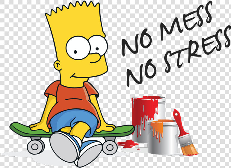 Bart The Painter   Cartoon Painting And Decorating  HD Png DownloadTransparent PNG