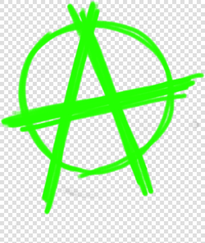 Anarchy Symbol   Lime Green Anarchy Symbol  HD Png DownloadTransparent PNG