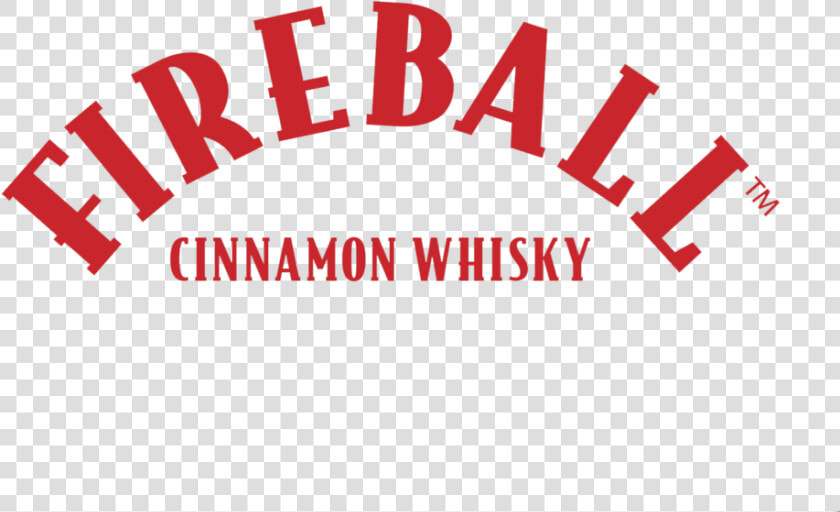 Fireball Cinnamon Whisky Arc Logo 4c Red On Black Copy   Fireball Whiskey  HD Png DownloadTransparent PNG