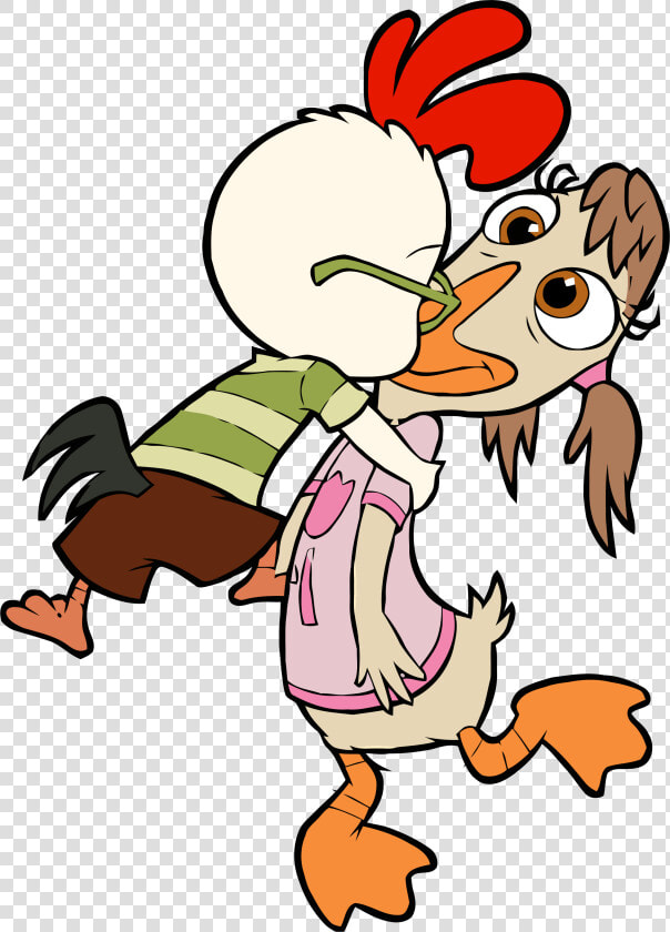 Chicken Little Abby Mallard Kiss Clipart Png   Chicken Little Love Abby  Transparent PngTransparent PNG