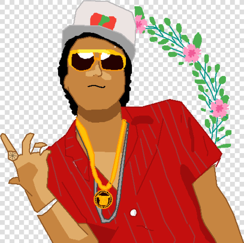 Lazy Bruno Mars Drawing   Bruno Mars Cartoon Drawing  HD Png DownloadTransparent PNG