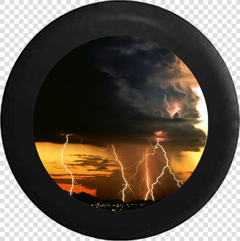 Thunder Storm Lightning Strikes Night Sky Jeep Camper   Cumulonimbus Clouds With Lightning  HD Png DownloadTransparent PNG