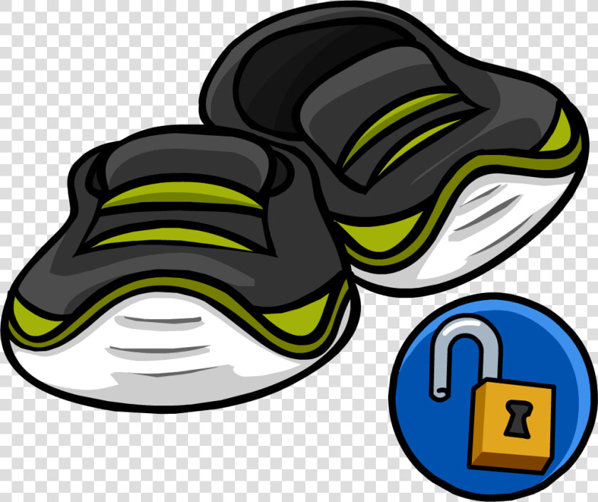 Transparent Cartoon Shoes Png   Club Penguin Green Shoes  Png DownloadTransparent PNG