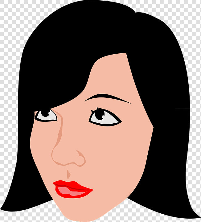 Beauty  Brunette  Girl  Woman  Face  Head   Letak Tahi Lalat Yang Membawa Sial  HD Png DownloadTransparent PNG