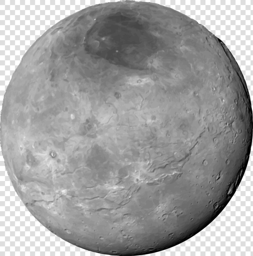 New Horizons Charon Pluto Natural Satellite Clip Art   Charon Moon Clear Background  HD Png DownloadTransparent PNG