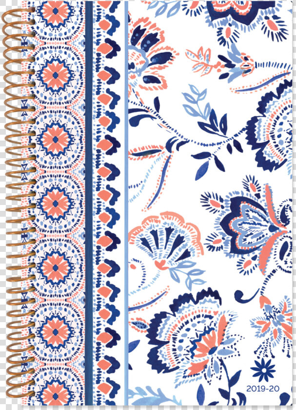 2019 20 Soft Cover Daily Planner  amp  Calendar  Paisley   Motif  HD Png DownloadTransparent PNG