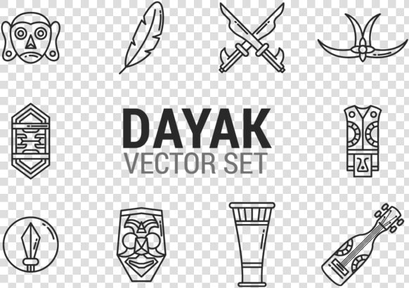 Vector De Iconos Dayak   Dayak Tribe Png  Transparent PngTransparent PNG