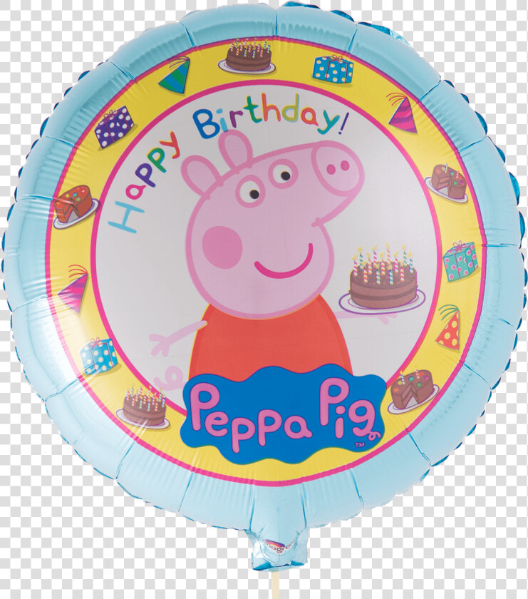 Peppa Pig Happy Birthday   Peppa Pig Birthday Balloon  HD Png DownloadTransparent PNG