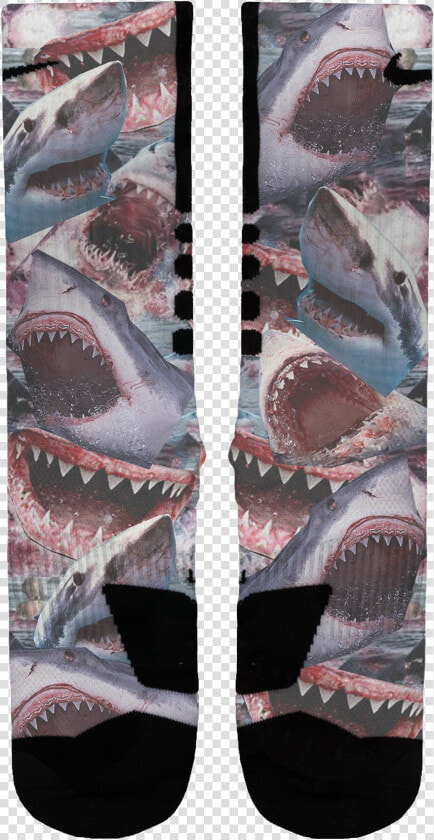 Shark Attack Custom Nike Elites   Pacific Sturgeon  HD Png DownloadTransparent PNG